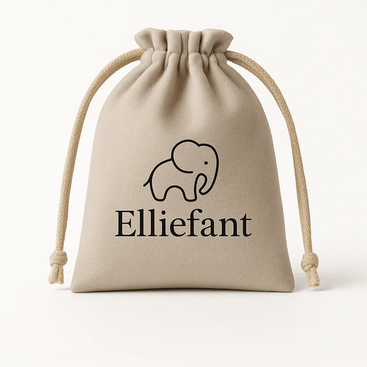 Presentpåse i sammet - Elliefant
